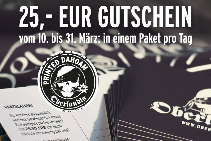 Jedn Dog oamoi 25 EUR geschenkt